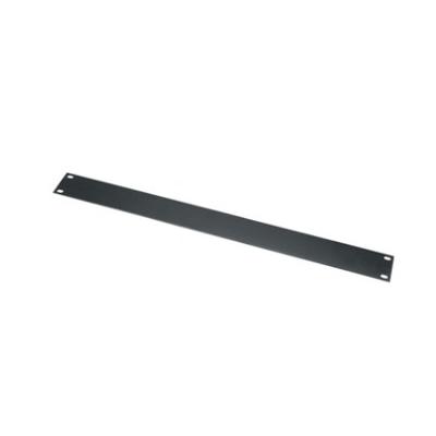 1RU Steel Blank Panel Black